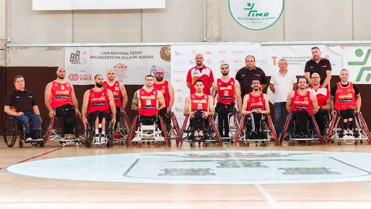 Selecci&oacute;n masculina de baloncesto en silla de ruedas. Foto: FEDDF
