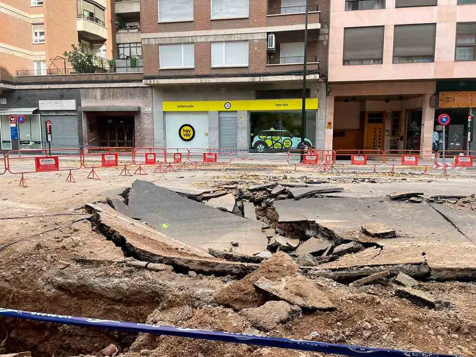 Revent&oacute;n en la calle de Hern&aacute;n Cort&eacute;s