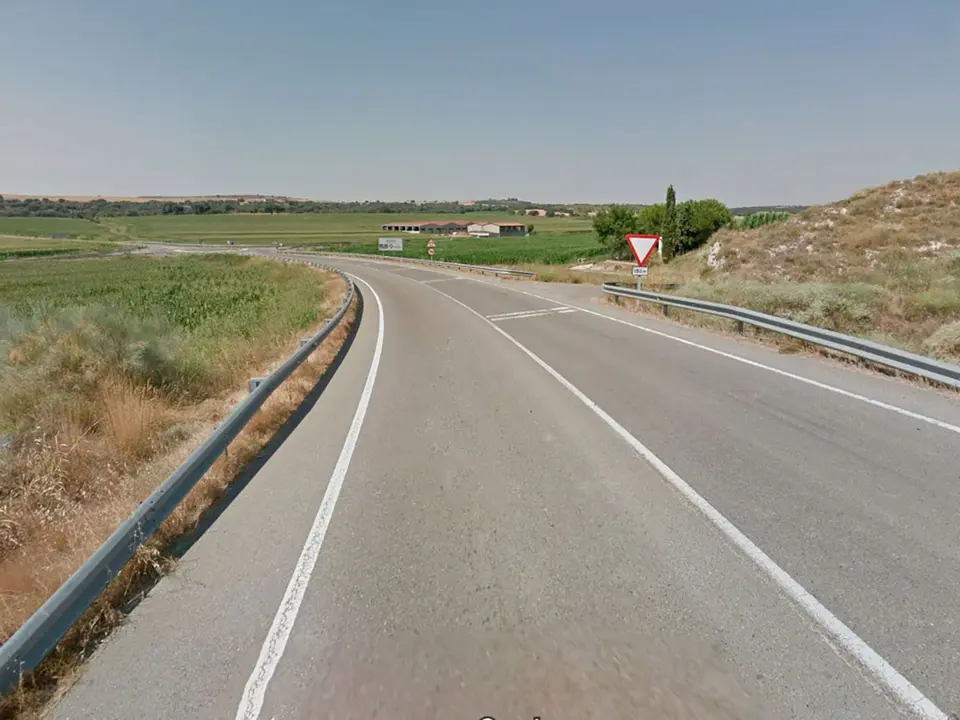 La mujer dio a luz en el kil&oacute;metro 5 de la carretera A-1226. Foto: Google Maps