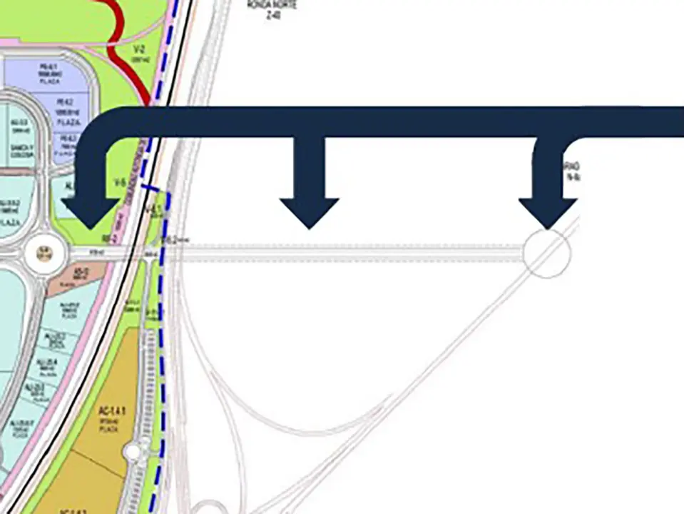 Gr&aacute;fico del proyecto de conexi&oacute;n de la Asociaci&oacute;n Empresarial de Plaza