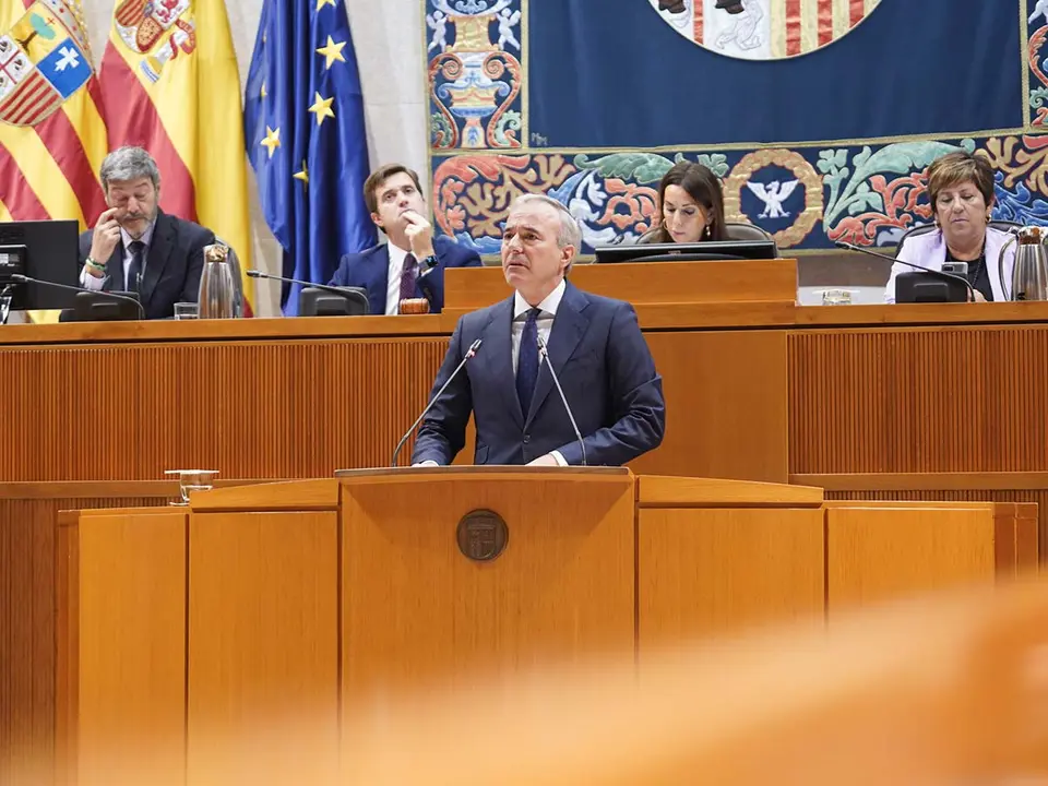 La amnist&iacute;a ha centrado el debate en la primera jornada del Pleno. Foto: Cortes de Arag&oacute;n