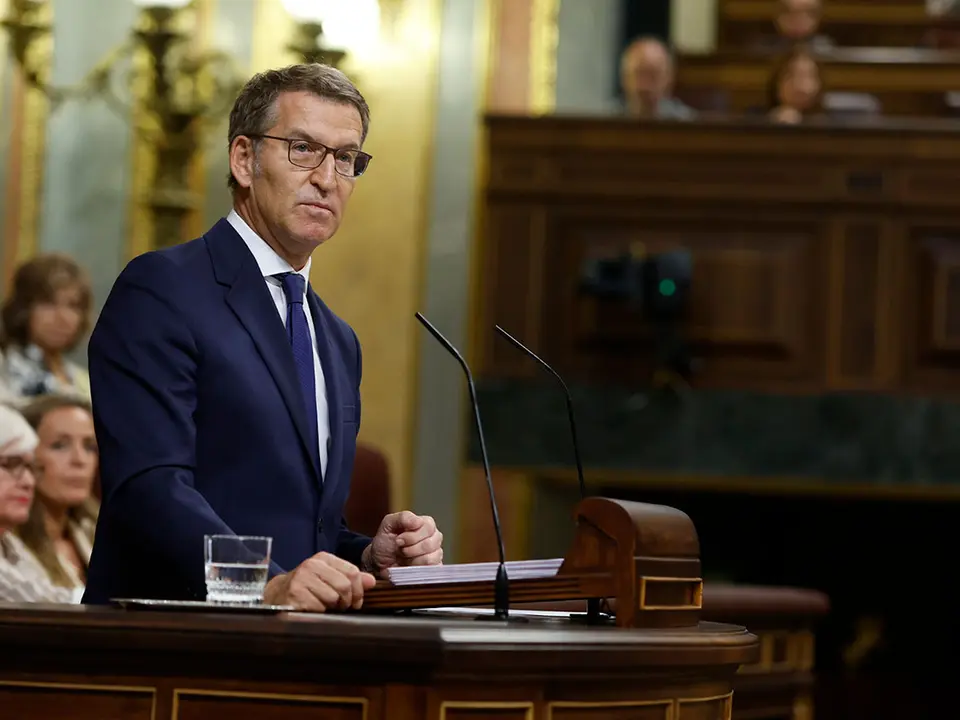 El l&iacute;der del Partido Popular, Alberto N&uacute;&ntilde;ez Feij&oacute;o