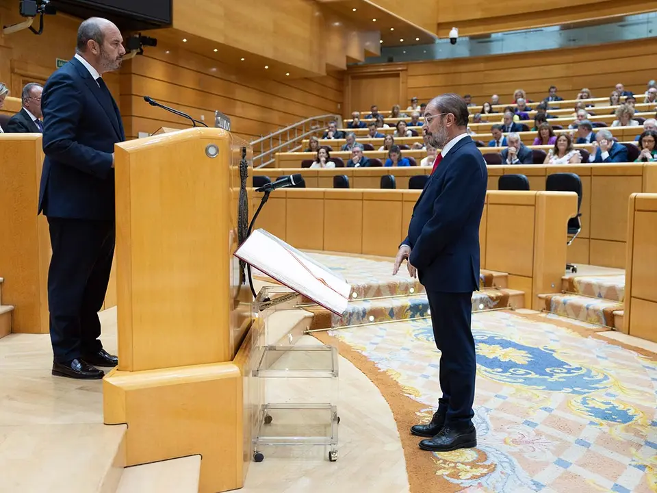 La C&aacute;mara Alta ha sacado adelante una moci&oacute;n en contra de la amnist&iacute;a con los votos del PP y los senadores de Vox y UPN en el Grupo Mixto. Foto: PSOE Arag&oacute;n