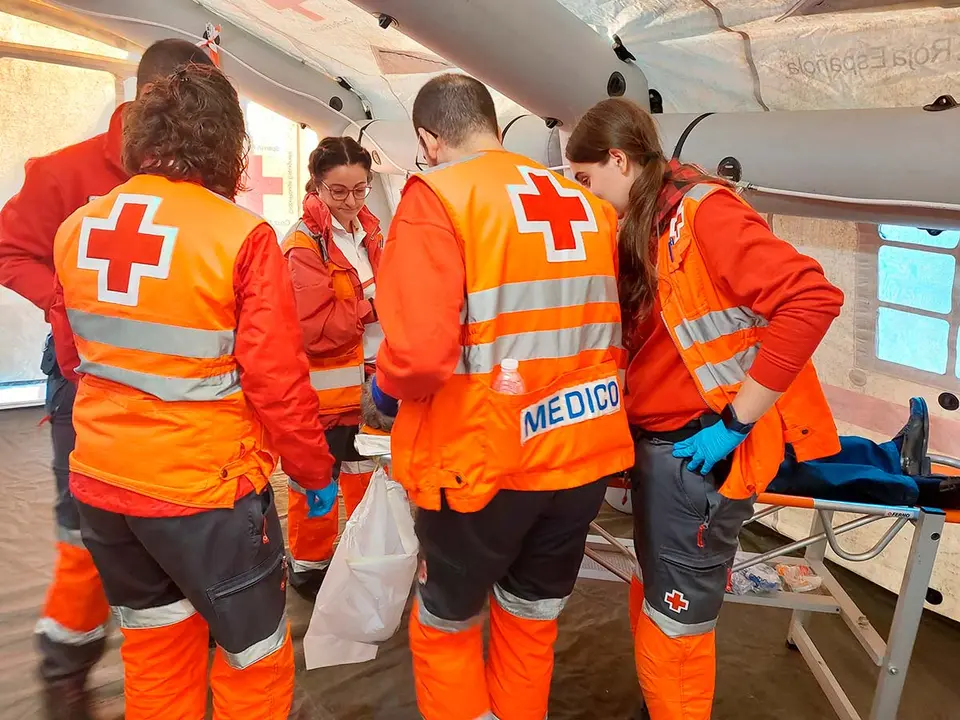 Para estas Fiestas del Pilar, el dispositivo de la Cruz Roja cuenta con 300 voluntarios y 15 ambulancias.