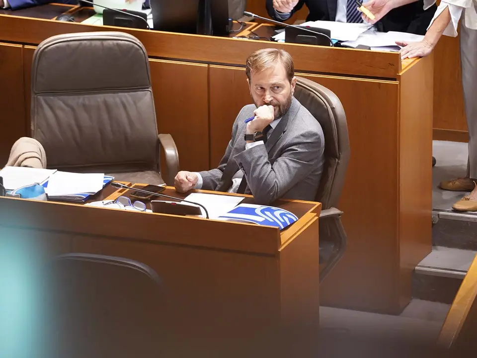 Fernando Ledesma (en la foto) y Santiago Mor&oacute;n han apelado al buen funcionamiento de la coalici&oacute;n, "lo cual no quiere decir que pueda haber ciertas discrepancias". Foto: Cortes de Arag&oacute;n