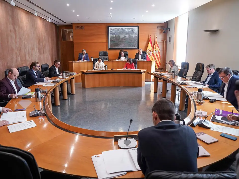 PSOE, PP, Vox y Podemos han reaccionado al mediod&iacute;a, inmediatamente despu&eacute;s. Foto: Cortes de Arag&oacute;n