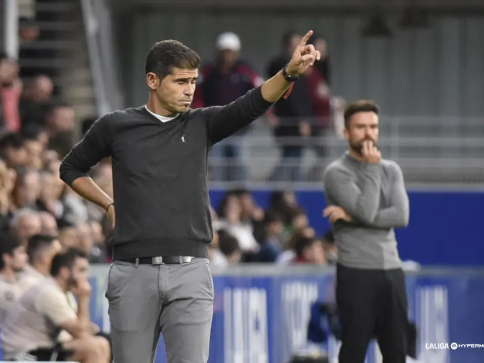 Hidalgo tiene claro que el Huesca tiene que jugar la fase de ascenso. Foto: La Liga.
