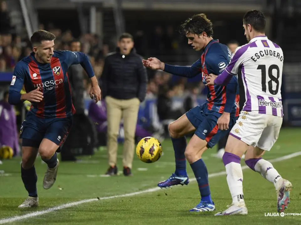 Este fin de semana, el Huesca se mide al Andorra, rival directo y que adem&aacute;s marca la zona de salvaci&oacute;n a apenas tres puntos. Fotograf&iacute;a: LaLiga