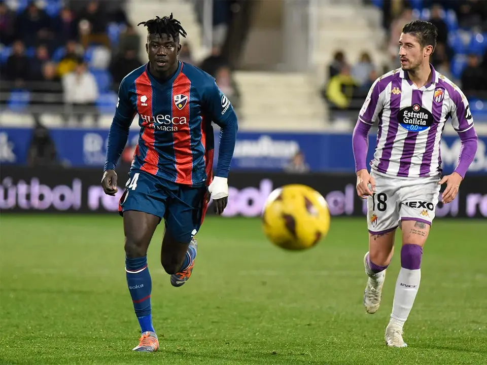El Huesca se encuentra a cuatro puntos de la salvaci&oacute;n antes de recibir al Racing de Ferrol. Foto: SD Huesca