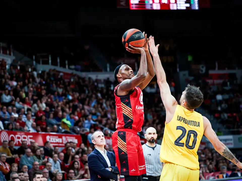 Trae Bell-Haynes anot&oacute; la canasta ganadora. Fotograf&iacute;a: Casademont Zaragoza.