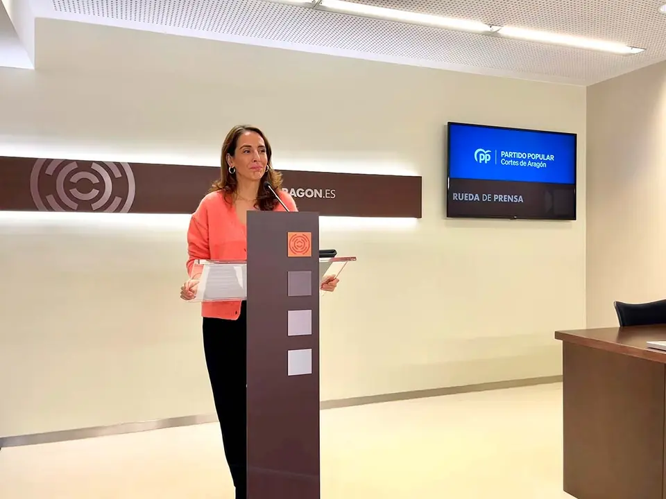 La portavoz de Hacienda de los populares ha salido al paso de las cr&iacute;ticas. Foto: PP Arag&oacute;n