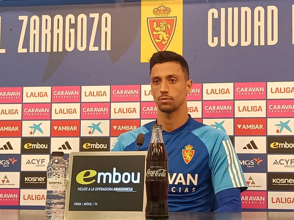 Maikel Mesa en rueda de prensa