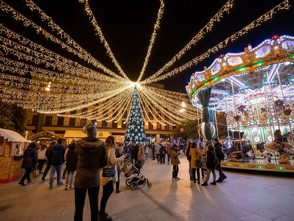 La plaza de la Navidad estar&aacute; abierta hasta el 7 de enero. Foto: Laura Trives