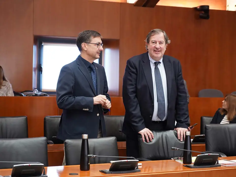 Civiac (izquierda) ha marcado perfil propio frente a los otros dos partidos de la mayor&iacute;a para los Presupuestos. Foto: Cortes de Arag&oacute;n