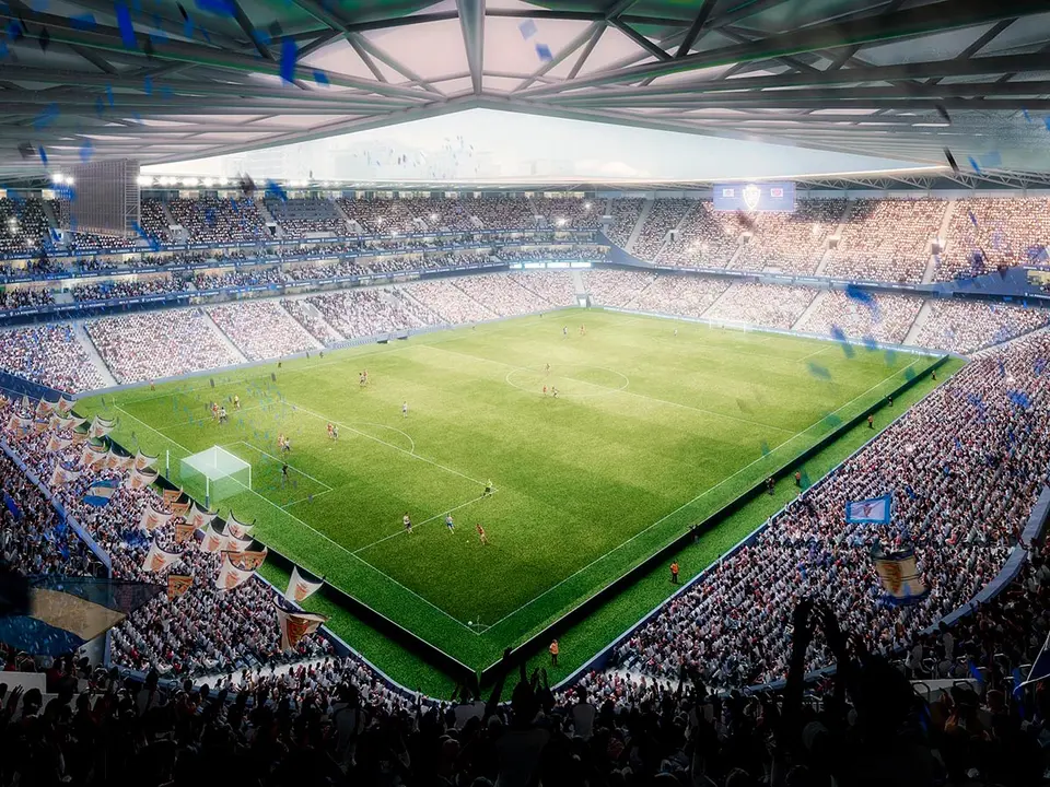 Imagen del proyecto de la nueva Romareda