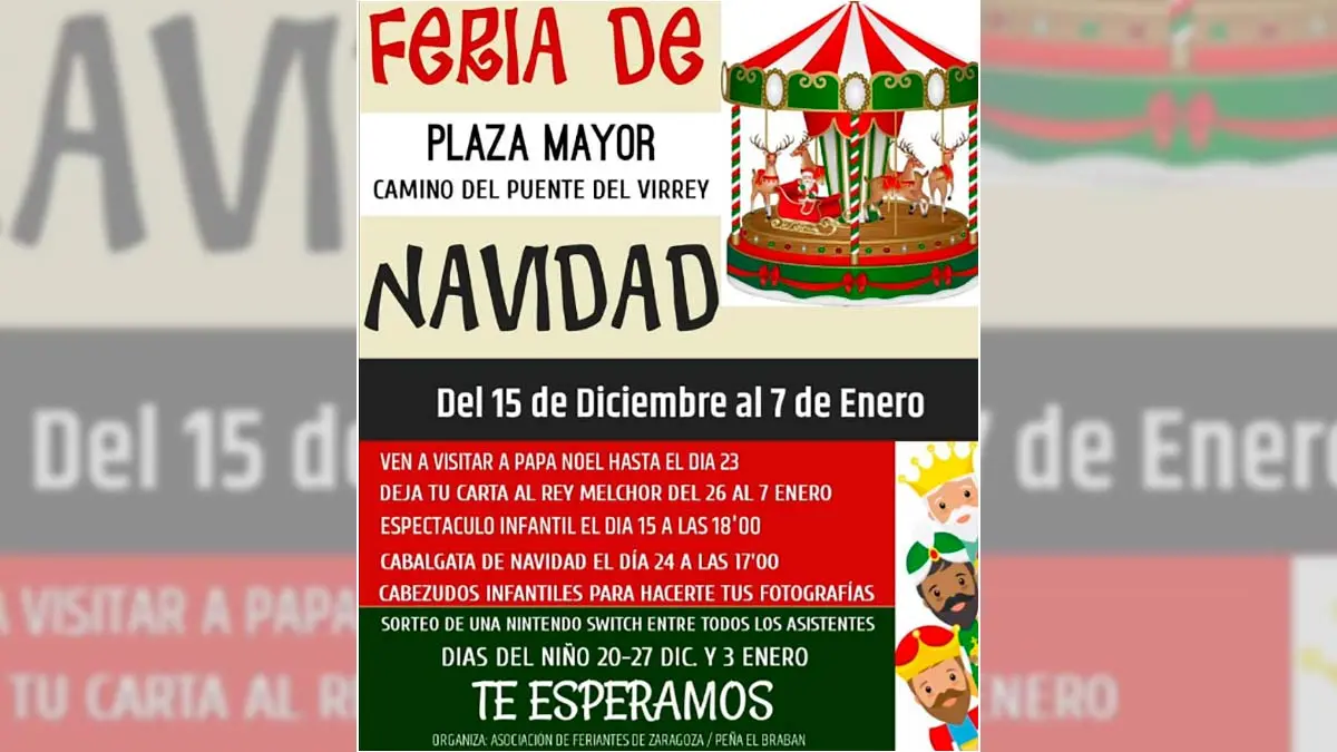 Cartel de las actividades 