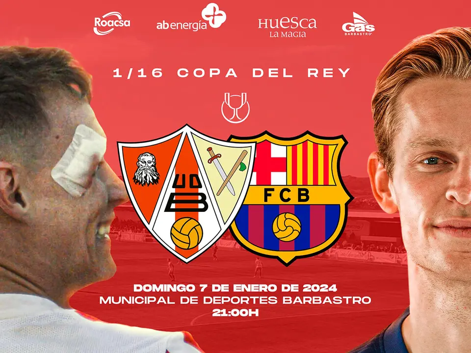 El partido se disputa el 7 de enero a partir de las 21.00 horas en el Municipal de Barbastro. Fotograf&iacute;a: UD Barbastro.