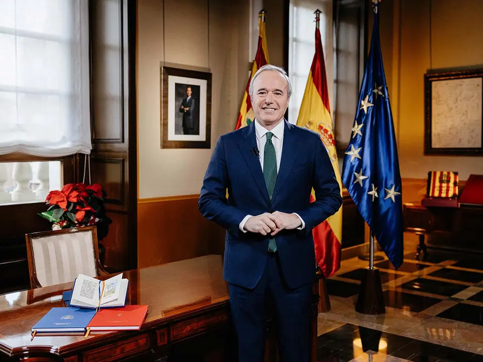 Jorge Azc&oacute;n Gobierno de Arag&oacute;n discurso fin de a&ntilde;o