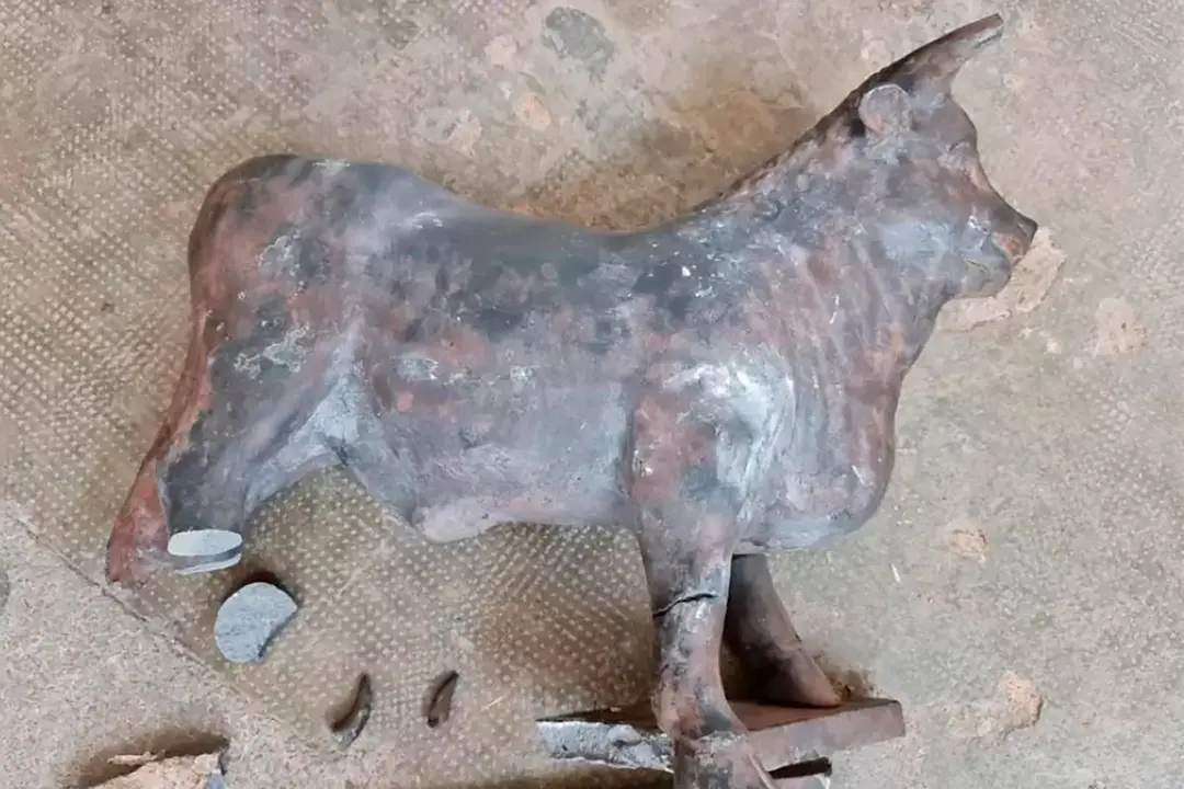 La figura original del Torico result&oacute; muy deteriorada, especialmente las astas y las patas, e incluso se perdieron algunos fragmentos.