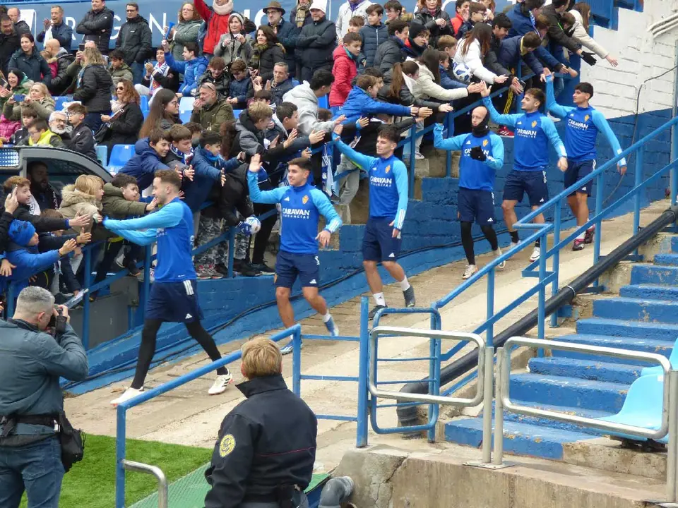 Entrenamiento a puertas abiertas del Real Zaragoza