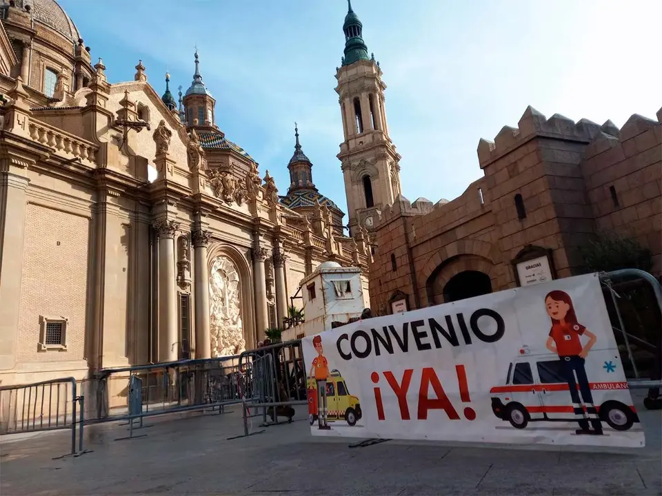 El aniversario de la huelga deja tras de s&iacute; una pol&eacute;mica cronolog&iacute;a de noticias, declaraciones cruzadas o enfrentamientos con los trabajadores. Foto: UNEtesAragon