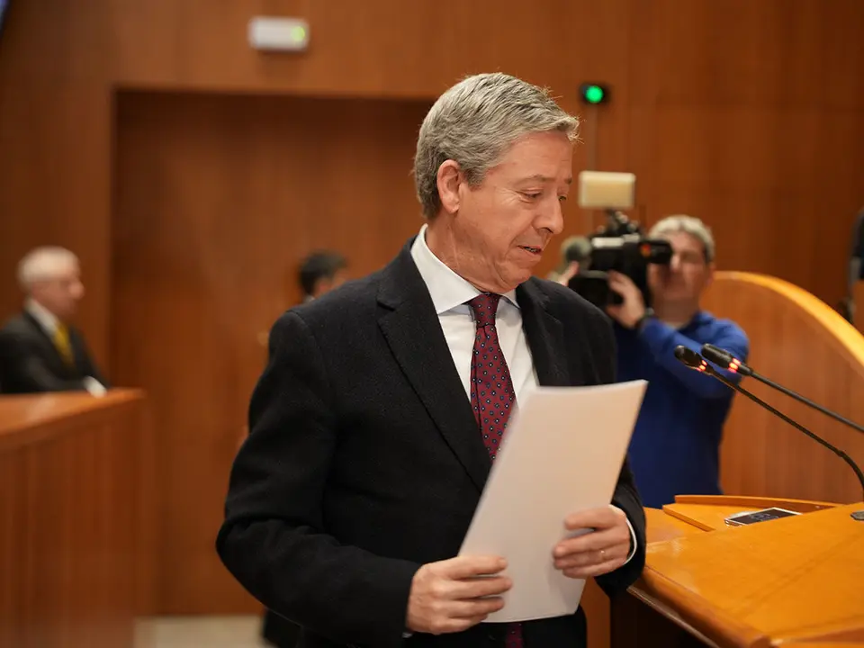 El presidente de la C&aacute;mara de Cuentas, Alfonso Pe&ntilde;a. Foto: Cortes de Arag&oacute;n
