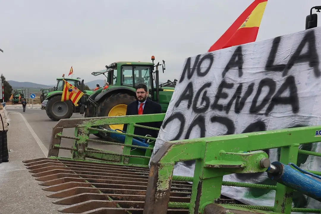Nolasco se desplaz&oacute; este martes a las protestas. Foto: Gobierno de Arag&oacute;n