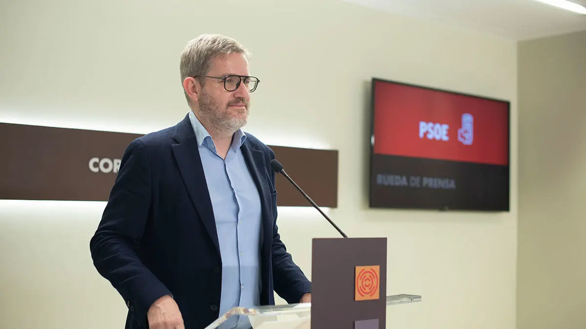 El portavoz del PSOE, Ignacio Urquizu. Foto: PSOE Arag&oacute;n