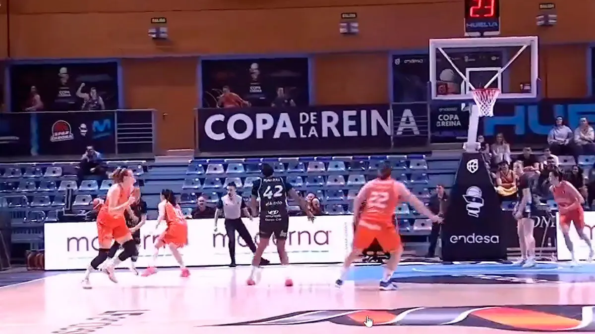 Imagen del primer encuentro de cuartos de final en Huelva. Foto: @teledeporte.