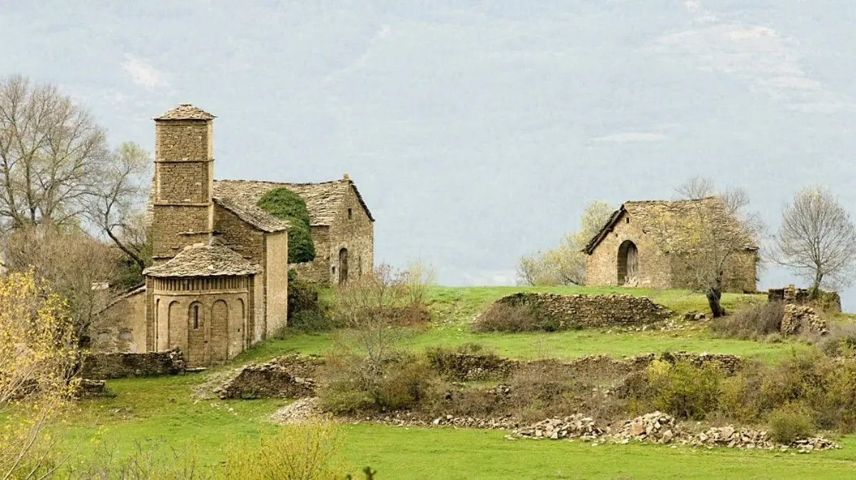 Sus&iacute;n, pueblo deshabitado en Huesca. Foto: Wikipedia