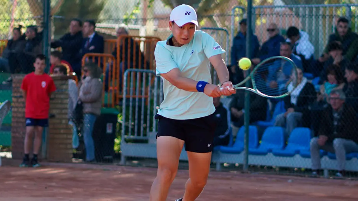Zhuoxuan en el Open de Arag&oacute;n este viernes. Foto: David Pastor