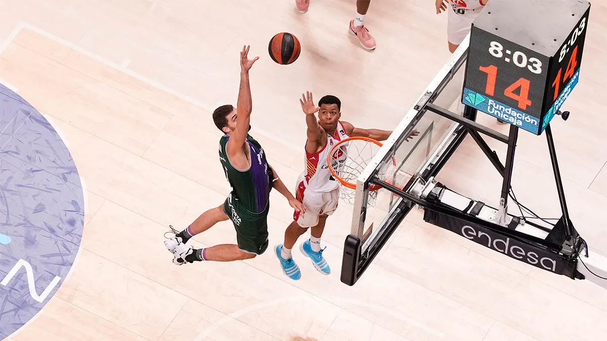 Casademont Zaragoza no pudo superar al l&iacute;der. Foto: Unicaja