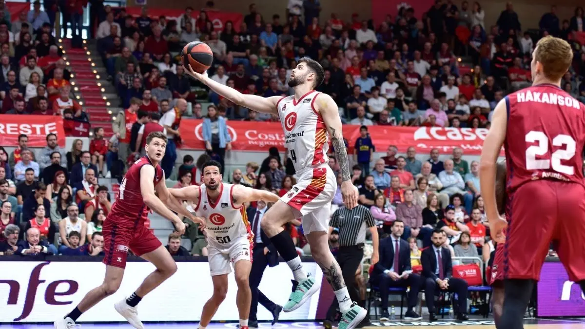 Casademont Zaragoza cae en Murcia por cinco puntos. Foto: Casademont Zaragoza.