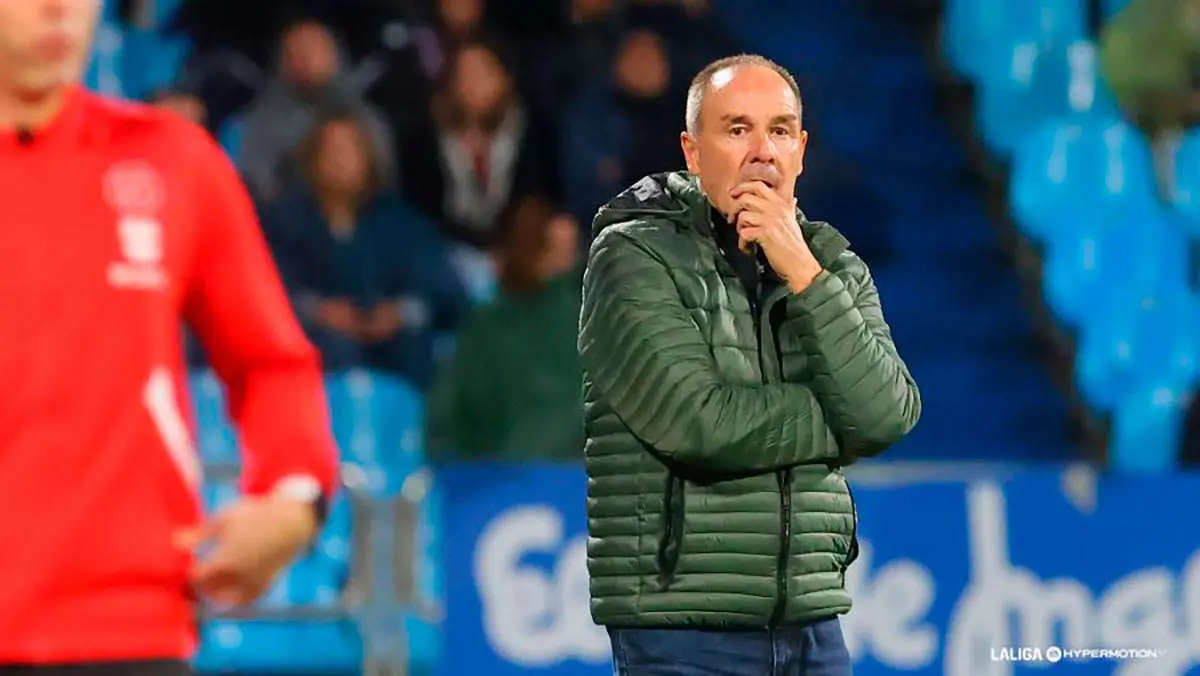 V&iacute;ctor Fern&aacute;ndez tiene dos jornadas por delante para cerrar la permanencia con el Real Zaragoza. Foto: LaLiga