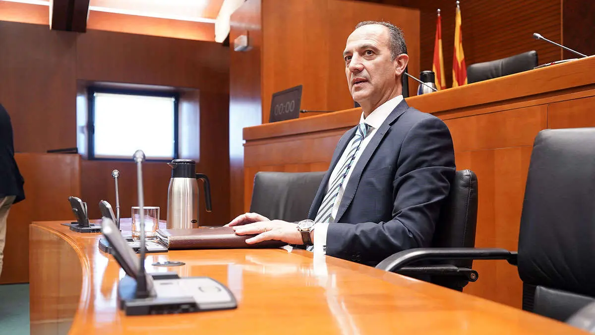 El consejero de Sanidad, Jos&eacute; Luis Bancalero. Foto: Cortes de Arag&oacute;n