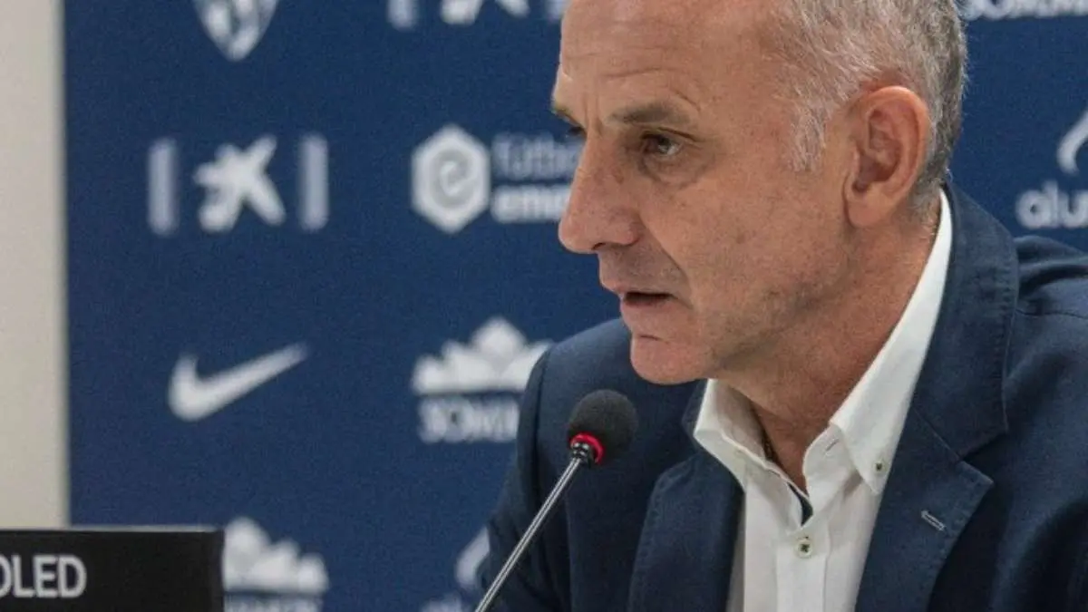 El director deportivo del Huesca hace balance y mira al futuro. Foto: S.D. Huesca.