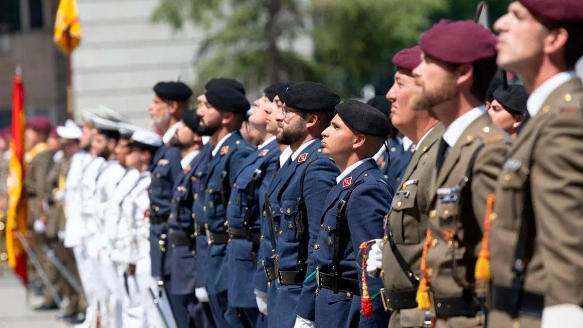 Imagen de un desfile. Foto: Ministerio de Defensa
