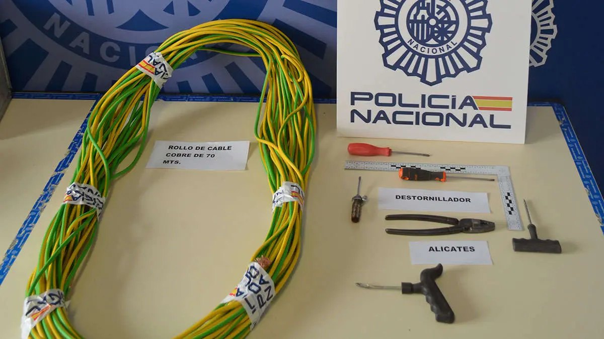 Detenido por robar m&aacute;s de 7.500 metros de cable de cobre del alumbrado de Jaca