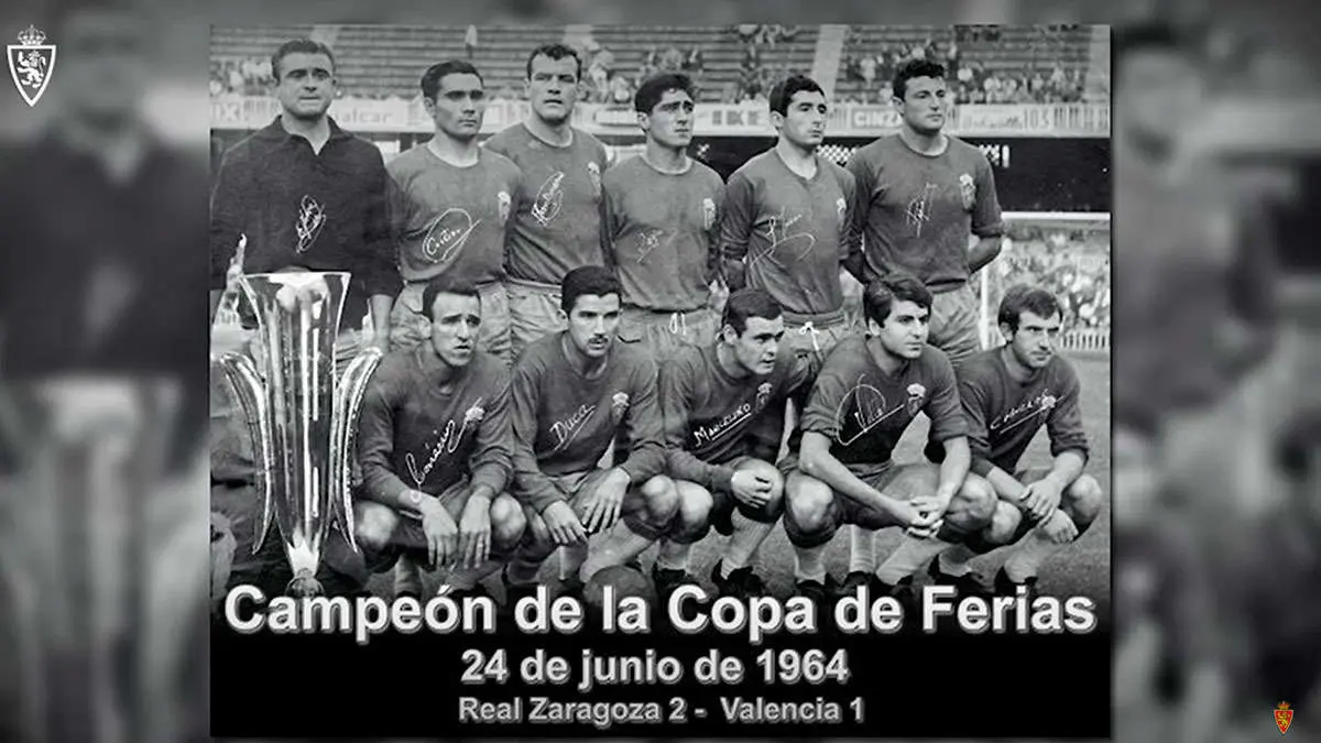 El Real Zaragoza ganaba la Copa de Ferias. Foto: Real Zaragoza.