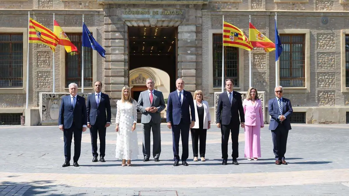 El nuevo Gobierno de Arag&oacute;n, con los nueve consejeros del PP