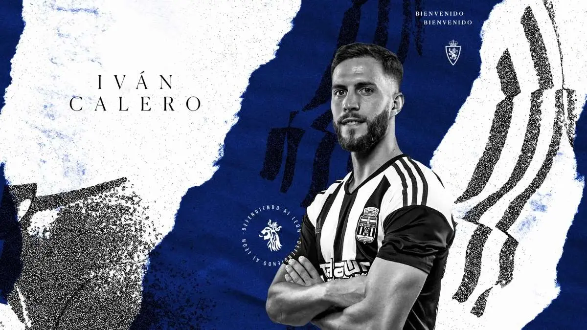 El Real Zaragoza anuncia el fichaje de Iv&aacute;n Calero. Foto: Real Zaragoza.