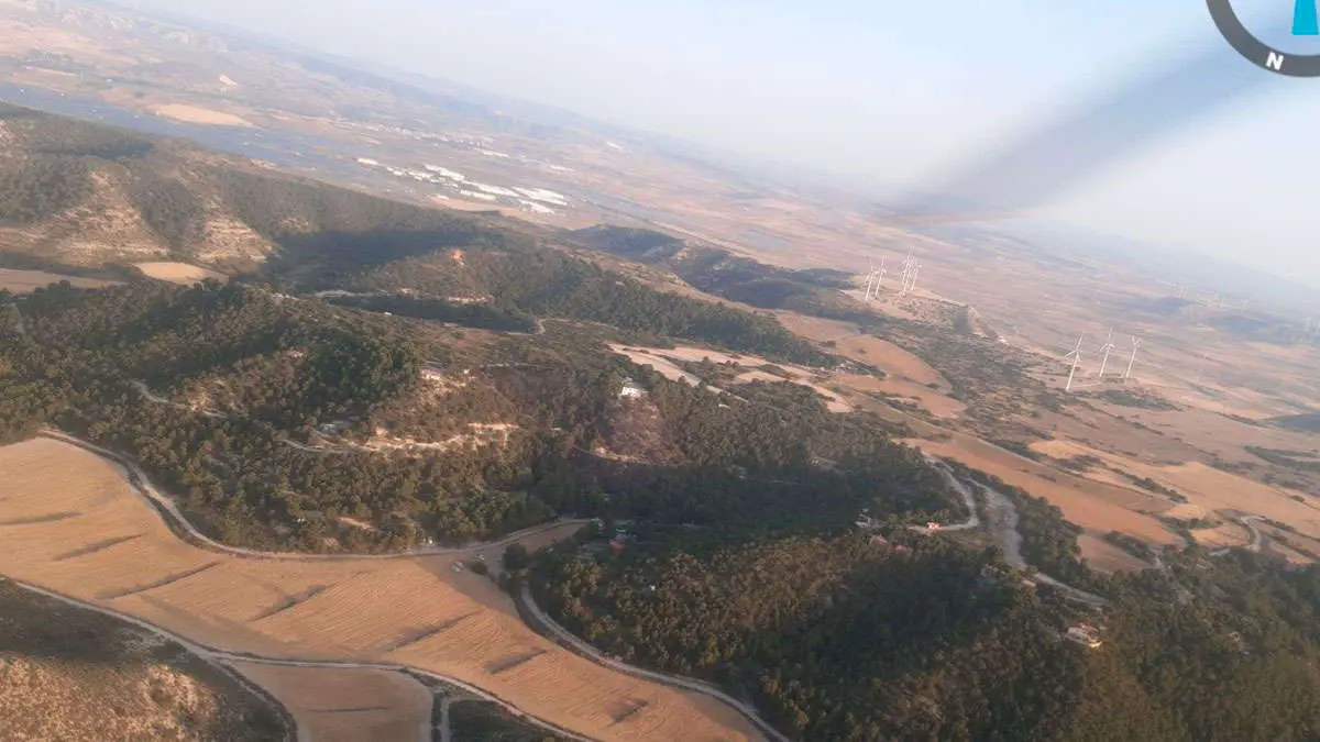 Controlado el incendio de La Muela que oblig&oacute; a desalojar ocho personas