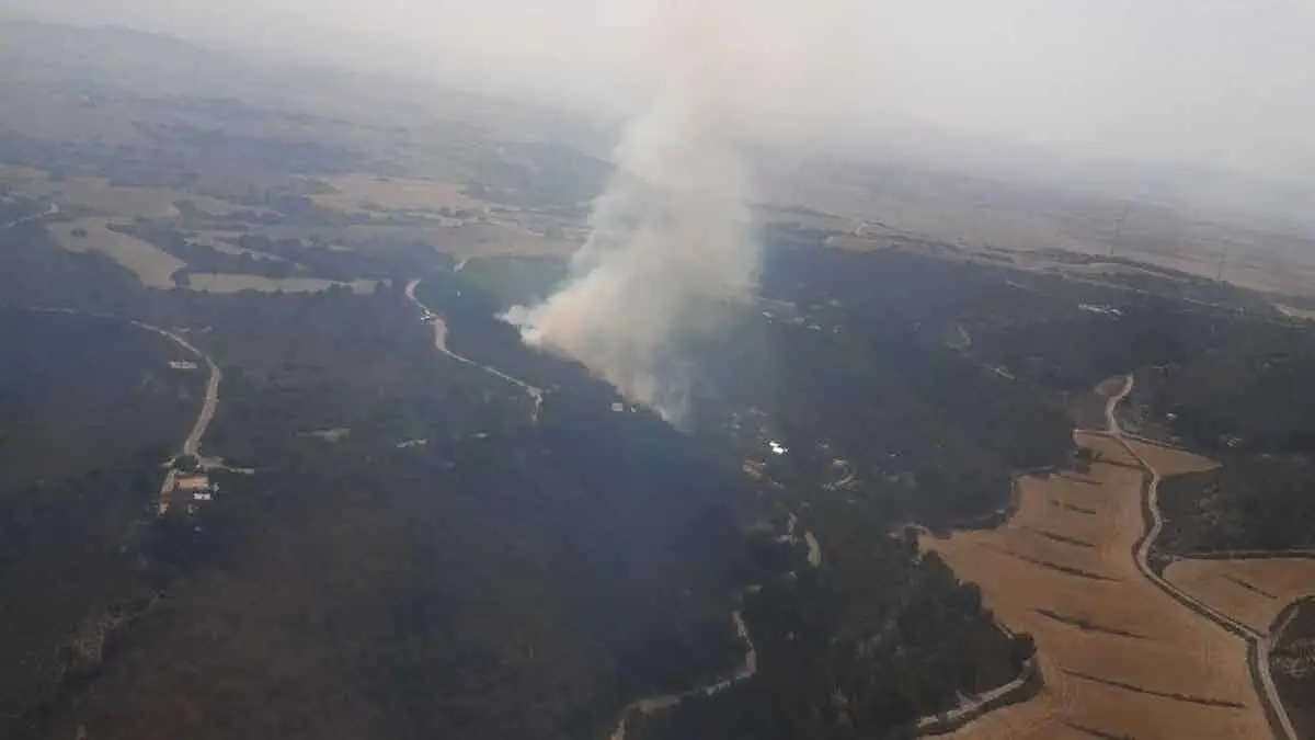 Un incendio del pasado julio cerca de La Muela lleg&oacute; a preocupar por su cercan&iacute;a a la poblaci&oacute;n
