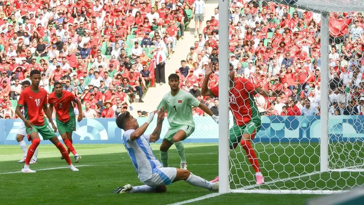 Giuliano Simeone anot&oacute; el 1-2 para Argentina. Foto: @Argentina.