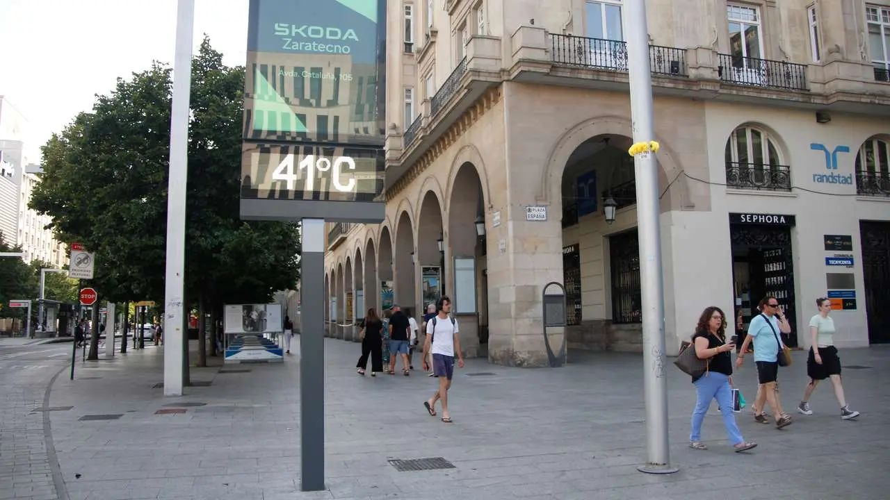 Zaragoza alcanzar&aacute; los 41 grados el lunes