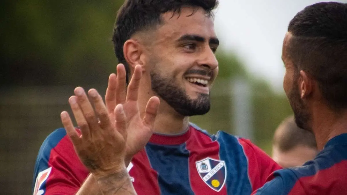 Rub&eacute;n Pulido tuvo minutos en el amistoso de este s&aacute;bado. Foto: S.D. Huesca.