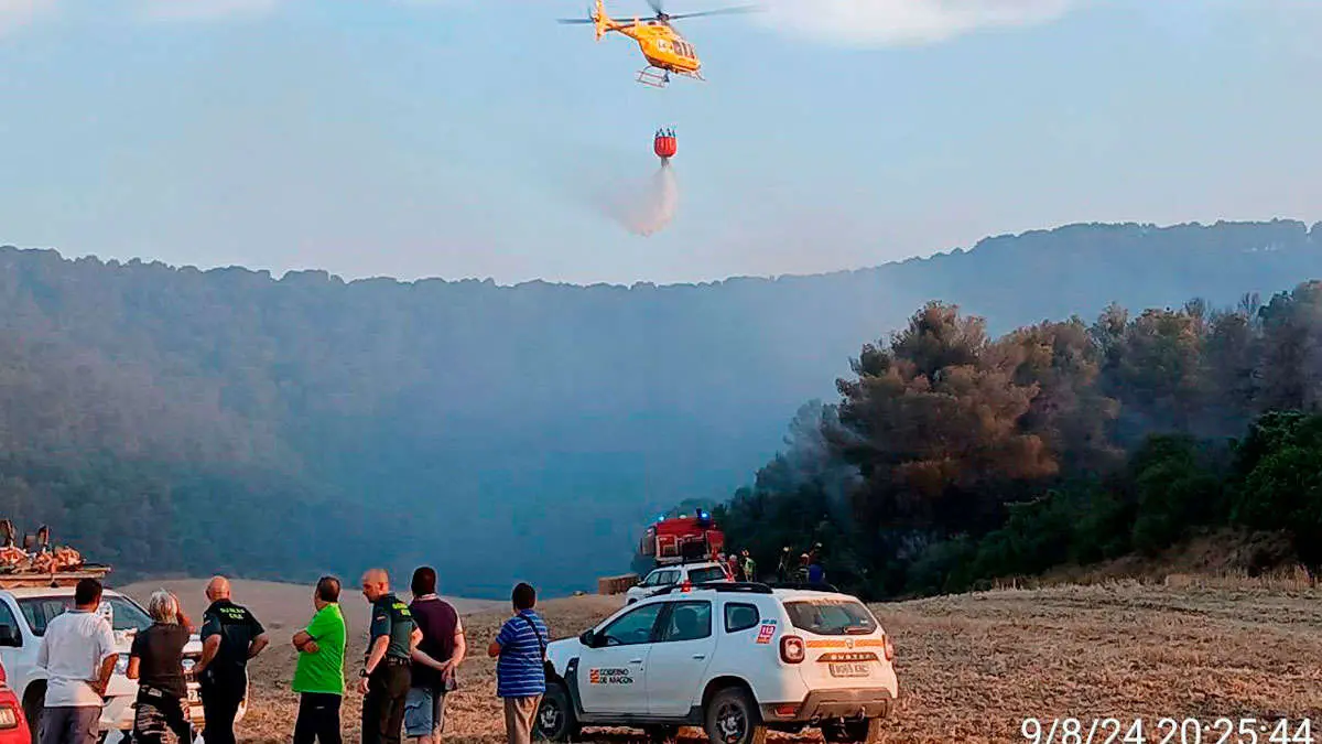 Incendio en Corbal&aacute;n hace unos d&iacute;as. Foto: Infoar