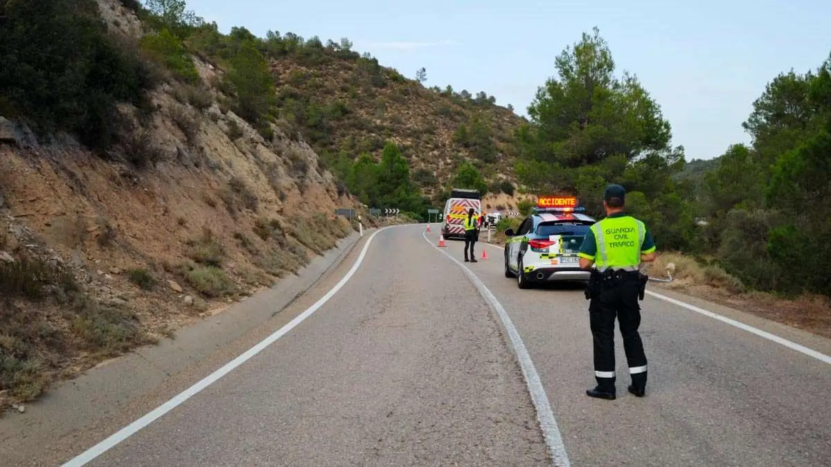 accidente-de-moto-mequinenza-fallecido-siniestro-guardia-civil