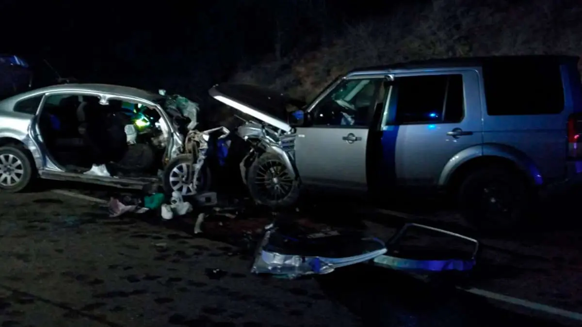 Mueren tres personas en Fraga a causa de un choque frontal en la N-II