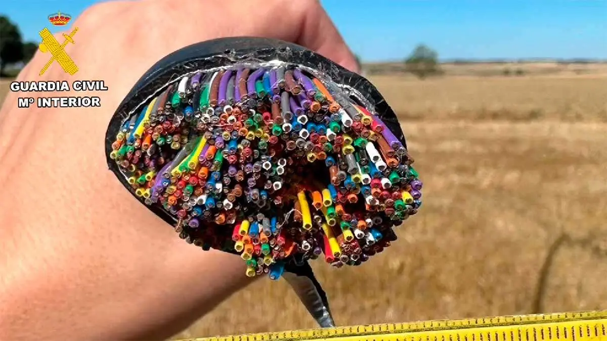 El autor ha robado 1.650 kilogramos de cable por valor de 29.800 euros